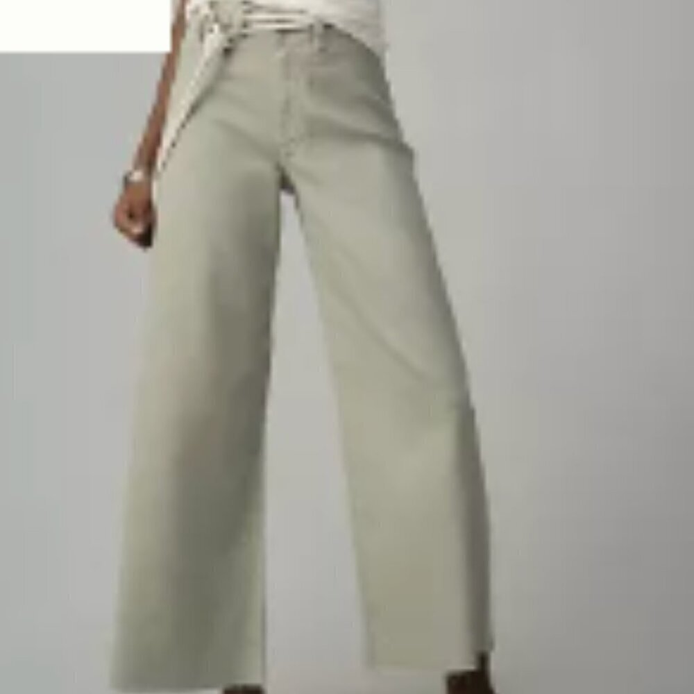 Anthropologie - Maeve The Ettie High-Rise Crop Wide-Leg Jeans